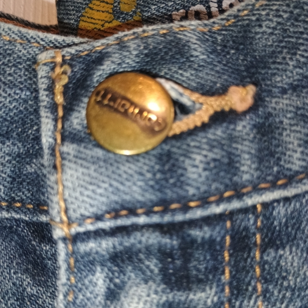 Vintage Carhartt Carpenter Jeans‎ 36x34 Relaxed Fit Workwear Distressed - Picture 5 of 15